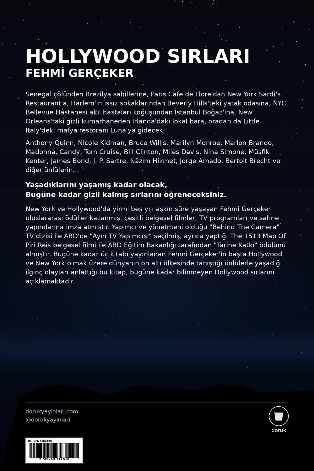 Hollywood Sırları — arka kapak